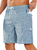Mens 9in Swim Trunks Board Shorts - Quick Dry, UPF 50
