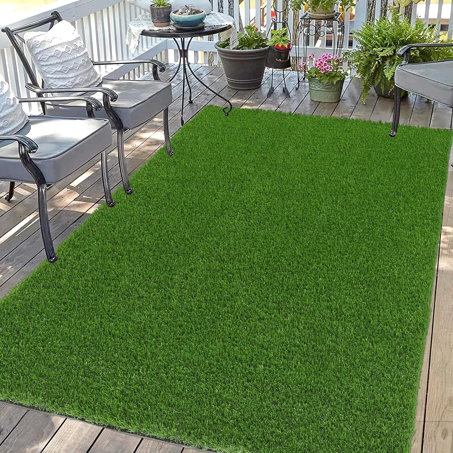 Bsmathom Artificial Grass Rug for Indoor and Outdoor Use