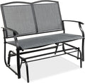 2-Person Outdoor Patio Swing Glider Loveseat - Smooth Gliding Comfort
