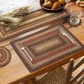 Homespice Gingerbread Jute Braided Long Table Runner - Warm Country
