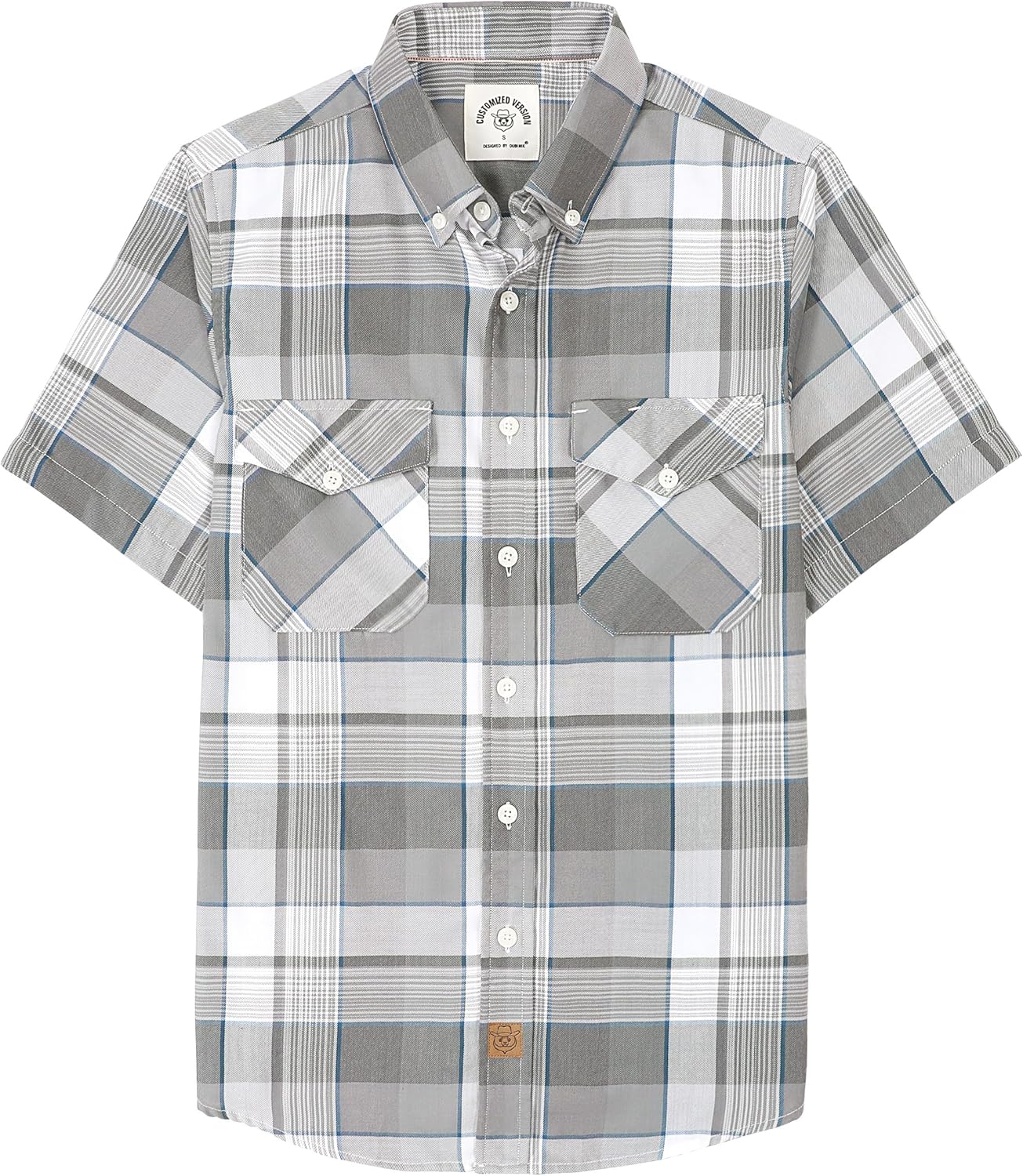 Dubinik Mens Short Sleeve Button Down Shirts for Casual Style