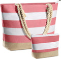 Beach Bags for Women Canvas Tote - Personalized Large Travel Beach Bag