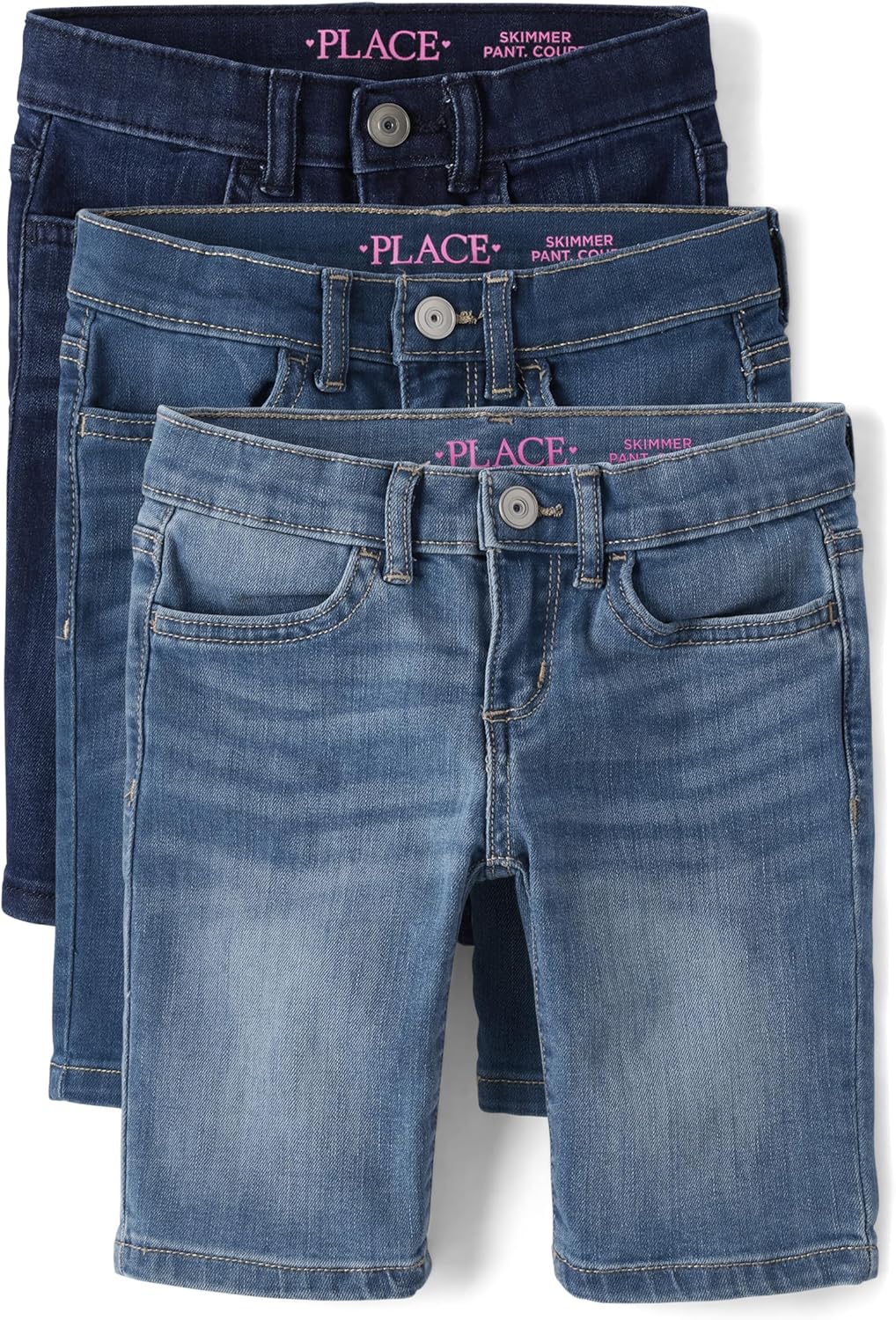 Girls' Denim Skimmer Shorts for Stylish Summer Outfits