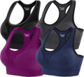 Heathyoga High Impact Sports Bra for Women - High Support Padded