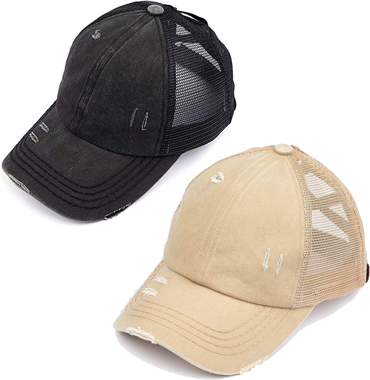 Funky Junque Ponytail Hat for Women - Stylish Baseball Cap