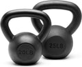 Powder Coated Solid Cast Iron Kettlebell Weights Set - Durable