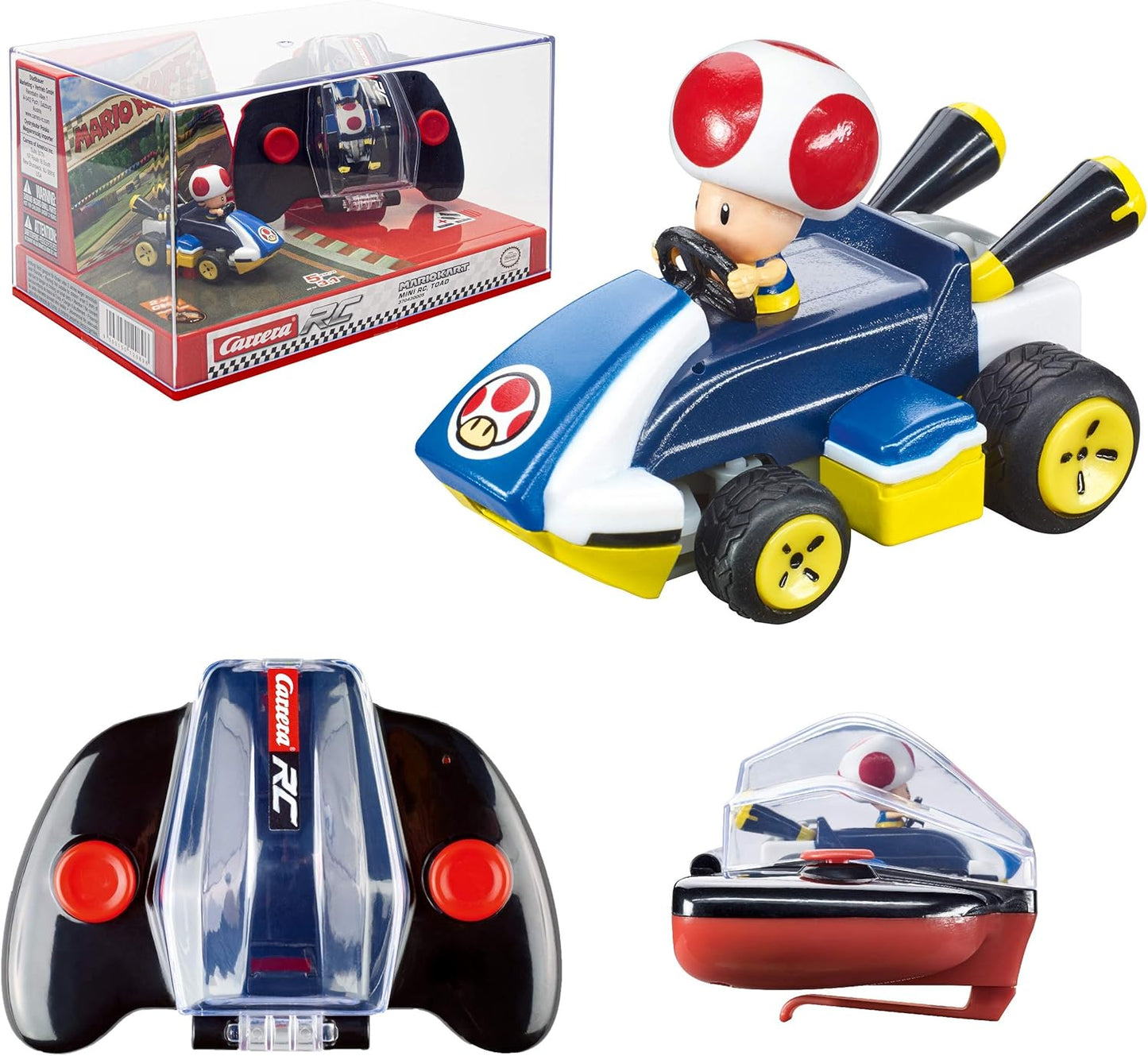 Carrera RC Nintendo Mario Kart Toad Mini Remote Control Car