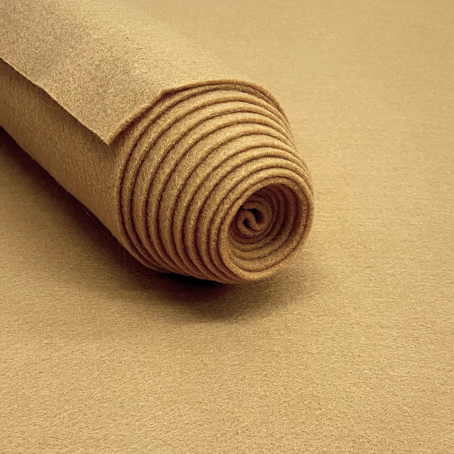 Acrylic Felt Fabric Lt. Camel 5 Yards - Perfect for Crafts