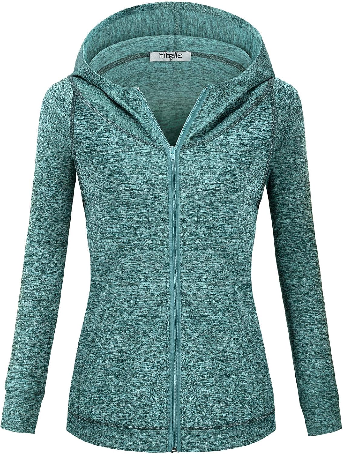 Hibelle Women's Full-Zip Fleece Lined Hoodie for Active Wear