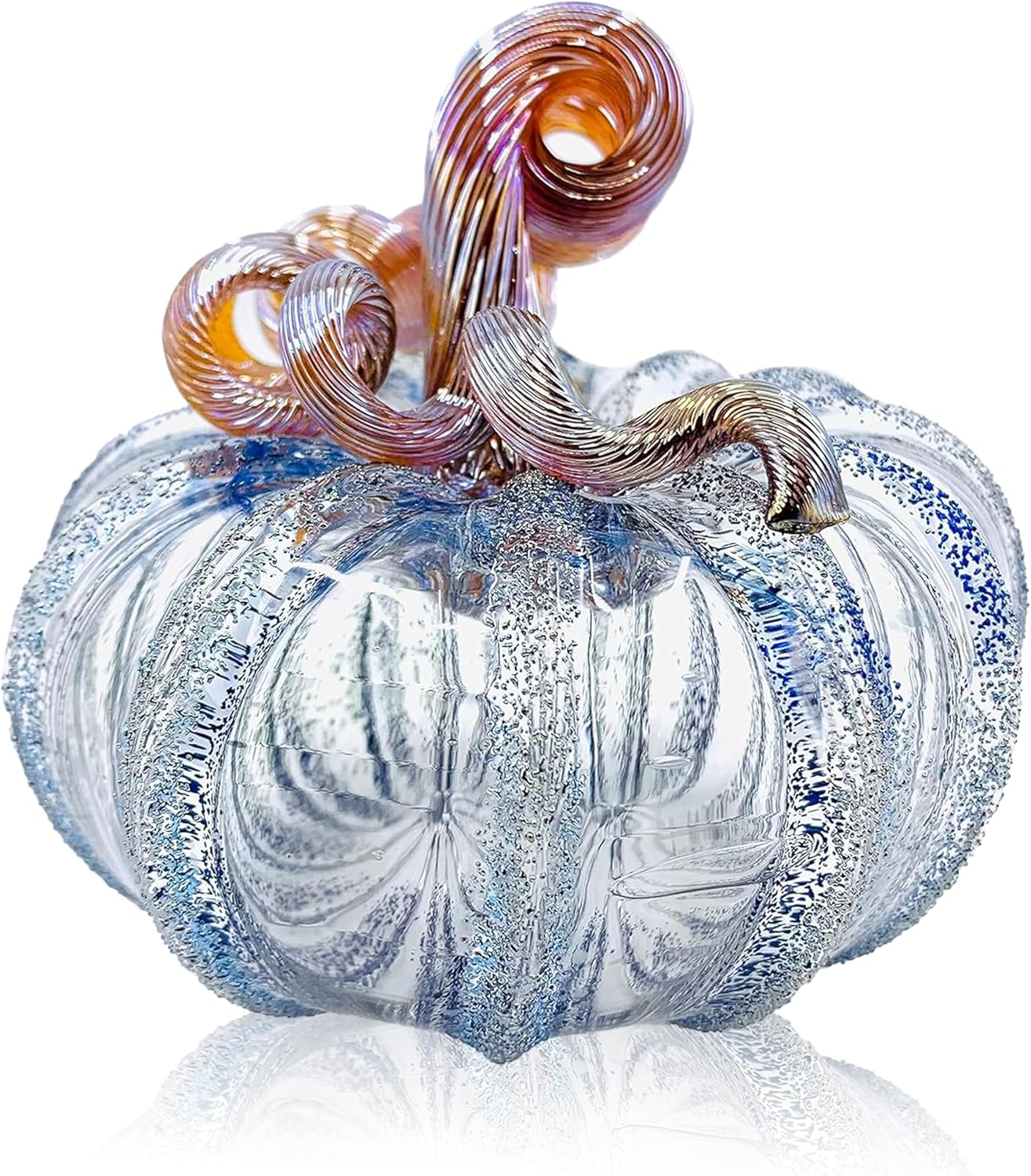 Handmade Glass Pumpkins for Unique Tabletop Home Decor