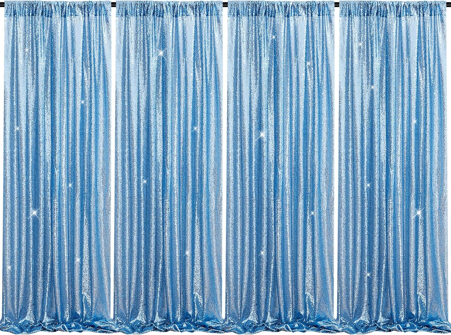 B-COOL Baby Blue Backdrop Curtains for Stunning Events