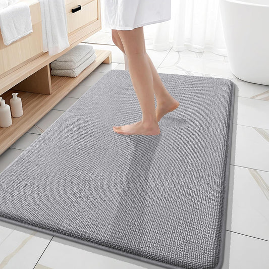 OLANLY Thick Memory Foam Bath Mat Rug for Luxurious Comfort