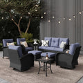 LayinSun 9 Pieces Outdoor Patio Furniture Set for Comfort