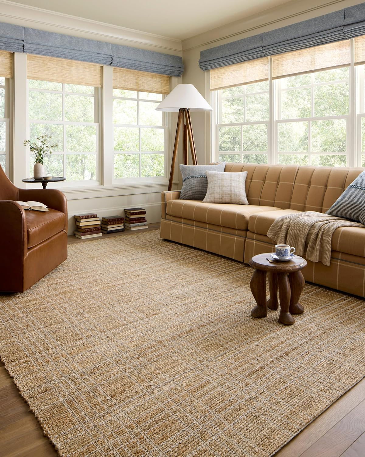 Handwoven Jute and Cotton Area Rug from Judy Collection
