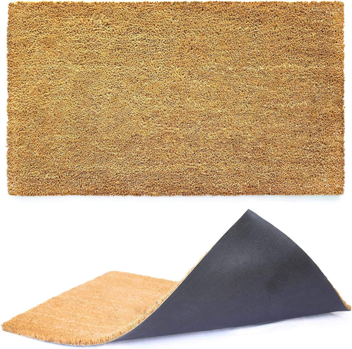 Ecomills Coco Coir Door Mat for Heavy Duty Indoor Outdoor Use
