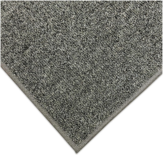 Custom Cut Indoor/Outdoor Area Rug in Gunmetal for Versatile Use