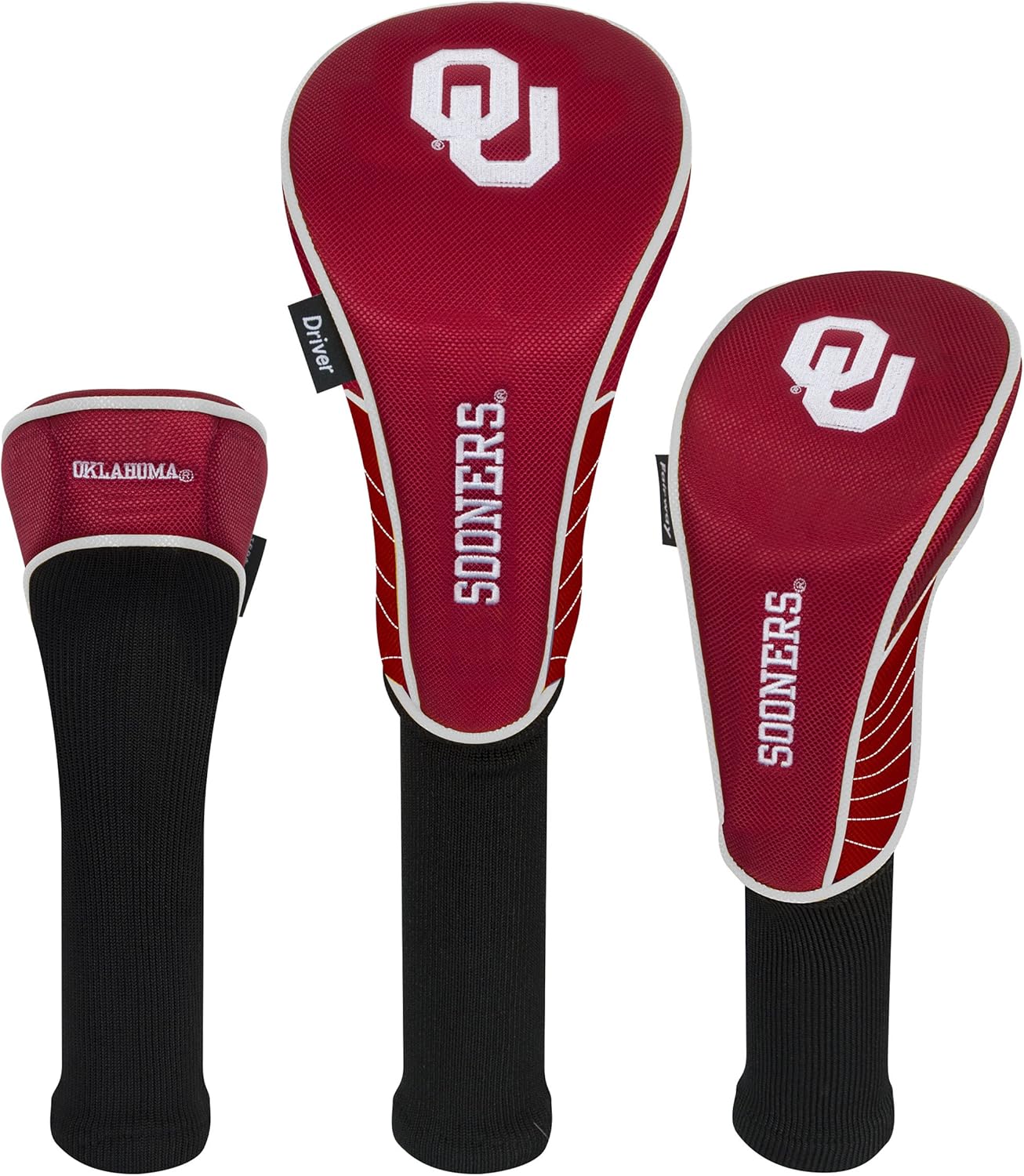 Collegiate Set of Three Headcovers for Golf Clubs - Team Effort