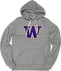 Blue 84 Men's Tri-Blend Hoodie Vintage Icon for Huskies Fans