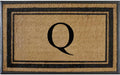 Natural Rubber & Coir Monogrammed Doormat 30x48 - Heavy Duty Entry Mat