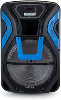 beFree Sound 15 in Rechargeable Bluetooth Party PA Speaker - Portable