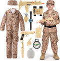 Spooktacular Creations Army Costume for Boys - Full 14 PCS Set