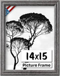 Barnwood Gray 14x15 Picture Frame.75 in Wide - Rustic Solid Wood