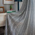 ColorBird Grey Curtains for Living Room 2 Panels Set - Linen Drapes