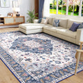 Amearea Vintage Design Area Rug 4x6 - Machine Washable Floral