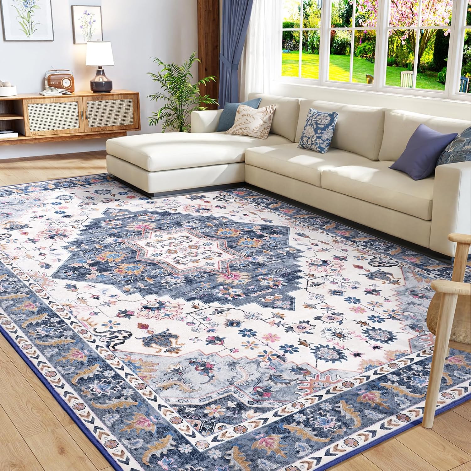 Vintage Design Area Rugs for Living Room by Amearea - 4x6