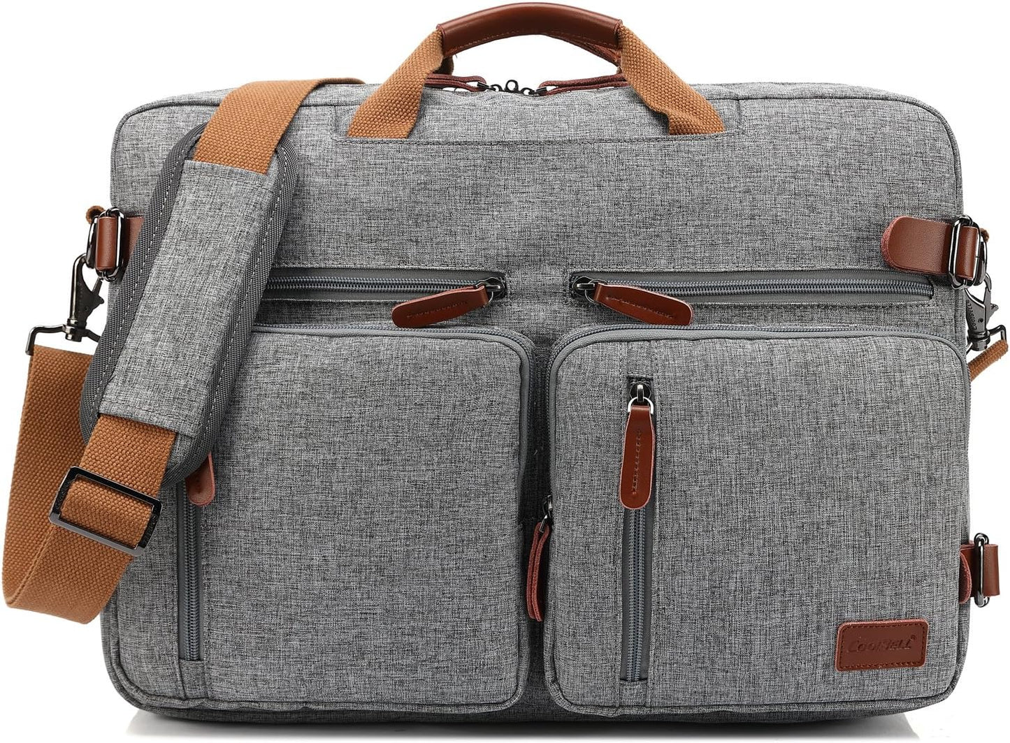 Convertible Backpack Messenger Shoulder Bag for 15.6 Inch Laptops