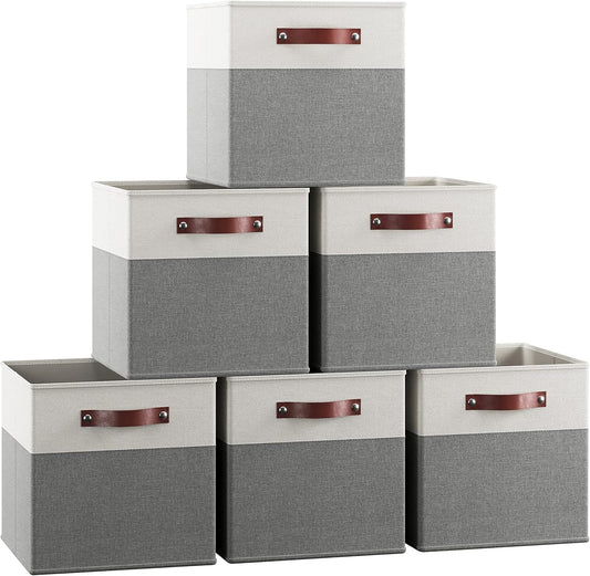 Ornavo Home 13 x 13 Storage Cube Bins for Organized Living