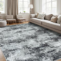 Area Rug 9x12 Washable Rugs - Non-Slip Abstract Living Room Rug