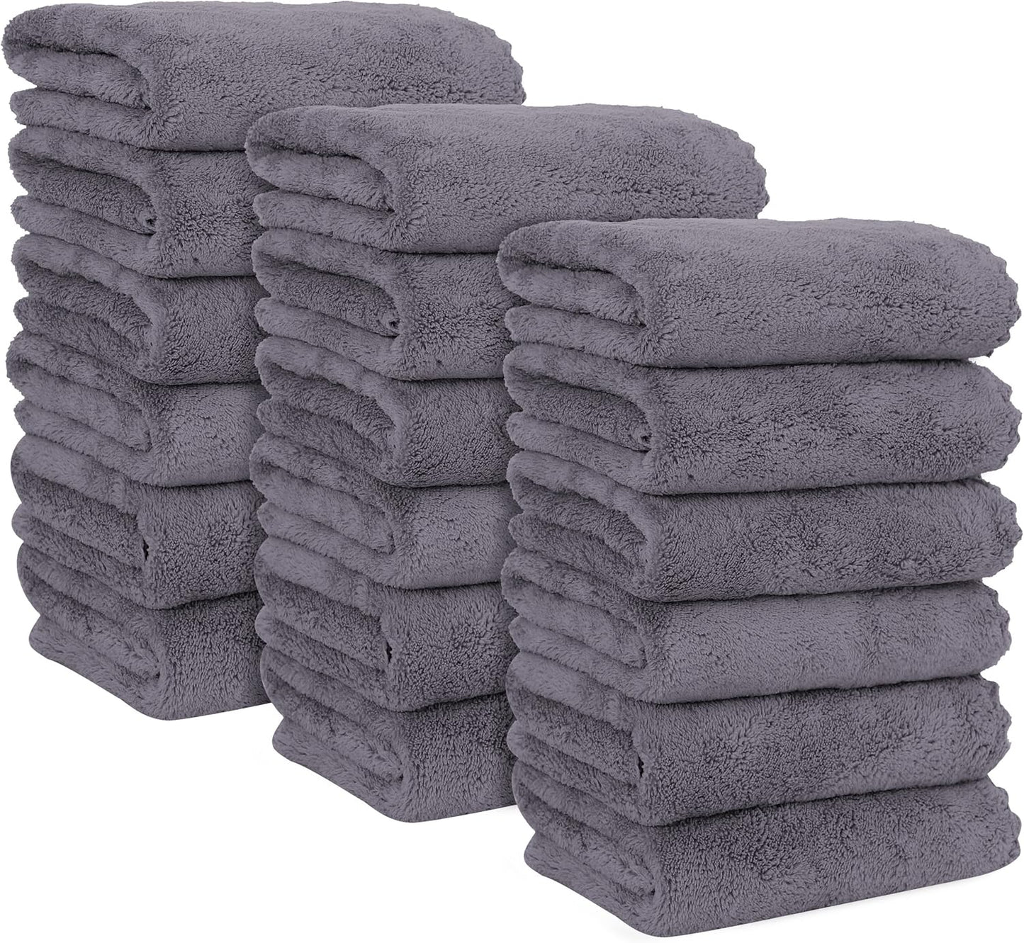 MOONQUEEN 18 Pack Premium Hand Towels - Quick Drying Microfiber