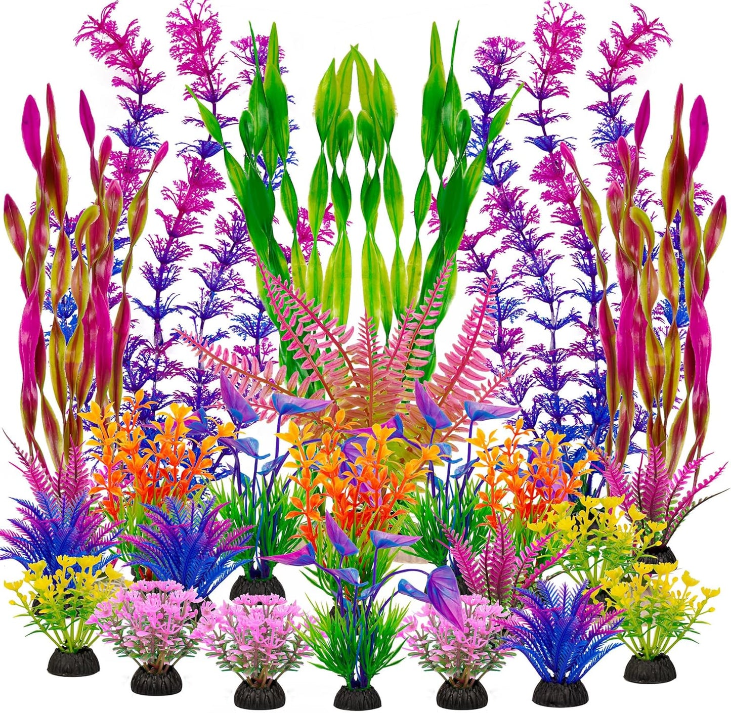 Vibrant Plastic Plants for Large Aquariums