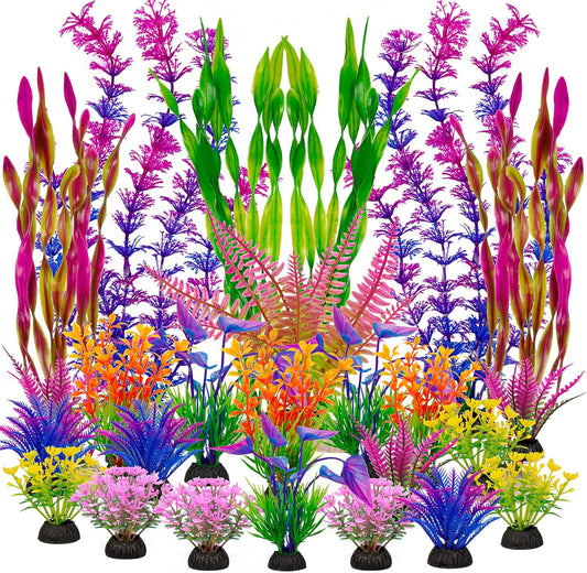 Vibrant Plastic Plants for Large Aquariums