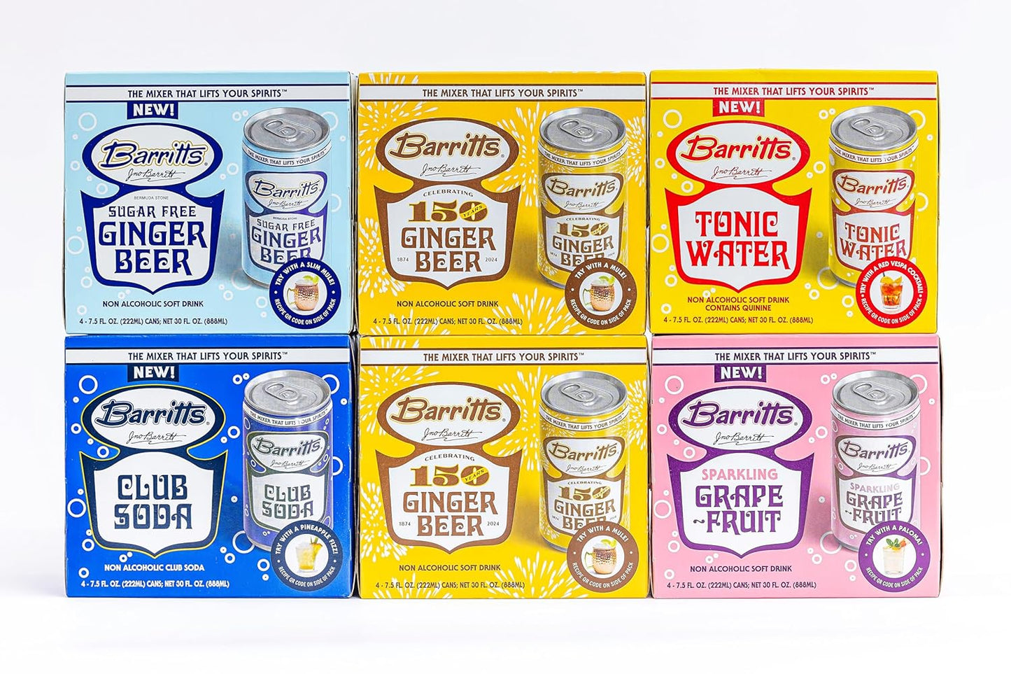 Barritt's Double Ginger Beer Mixer Set 24 Pack