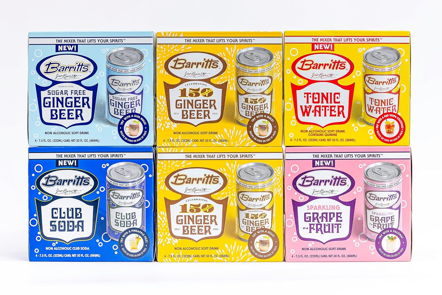 Barritt's Double Ginger Beer Mixer Set 24 Pack