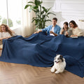 Bedsure Cooling Cotton Waffle King Blanket - Lightweight Cooling