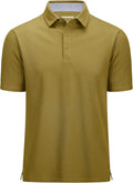 Men's Cotton Pique Polo Shirt - Classic 3-Button Casual Fit