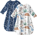 Yoofoss Baby Sleep Sack 6-12 Months Long Sleeve - Cozy 1.5 Tog Sleep
