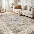 Vintage Washable 8x10 Non-Slip Area Rug - Micgeek
