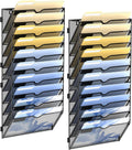 Wall File Organizer 10 Tier Hanging File Organizer - Space-Saving Wall