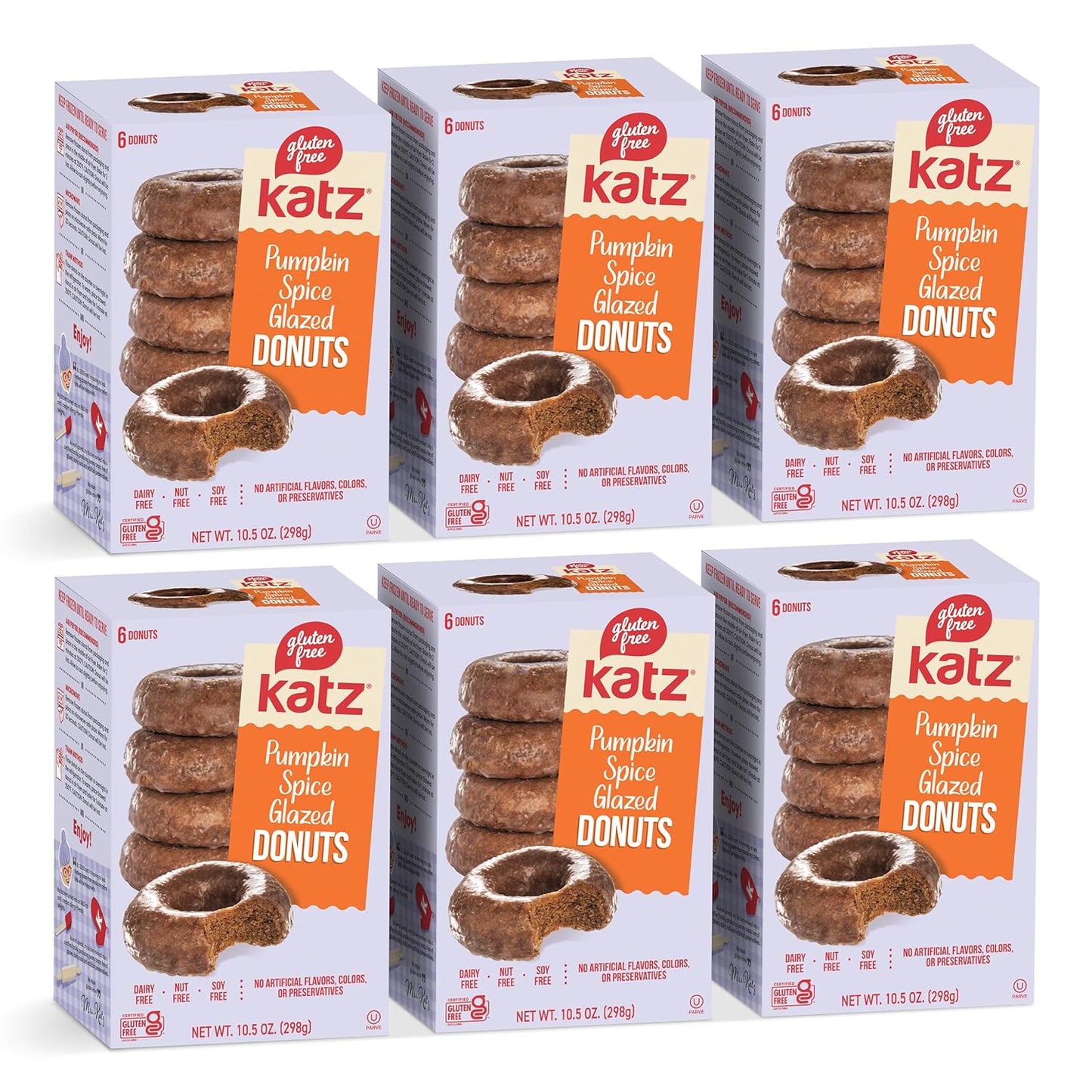 Katz Gluten Free Pumpkin Spice Glazed Donuts for Fall Treats