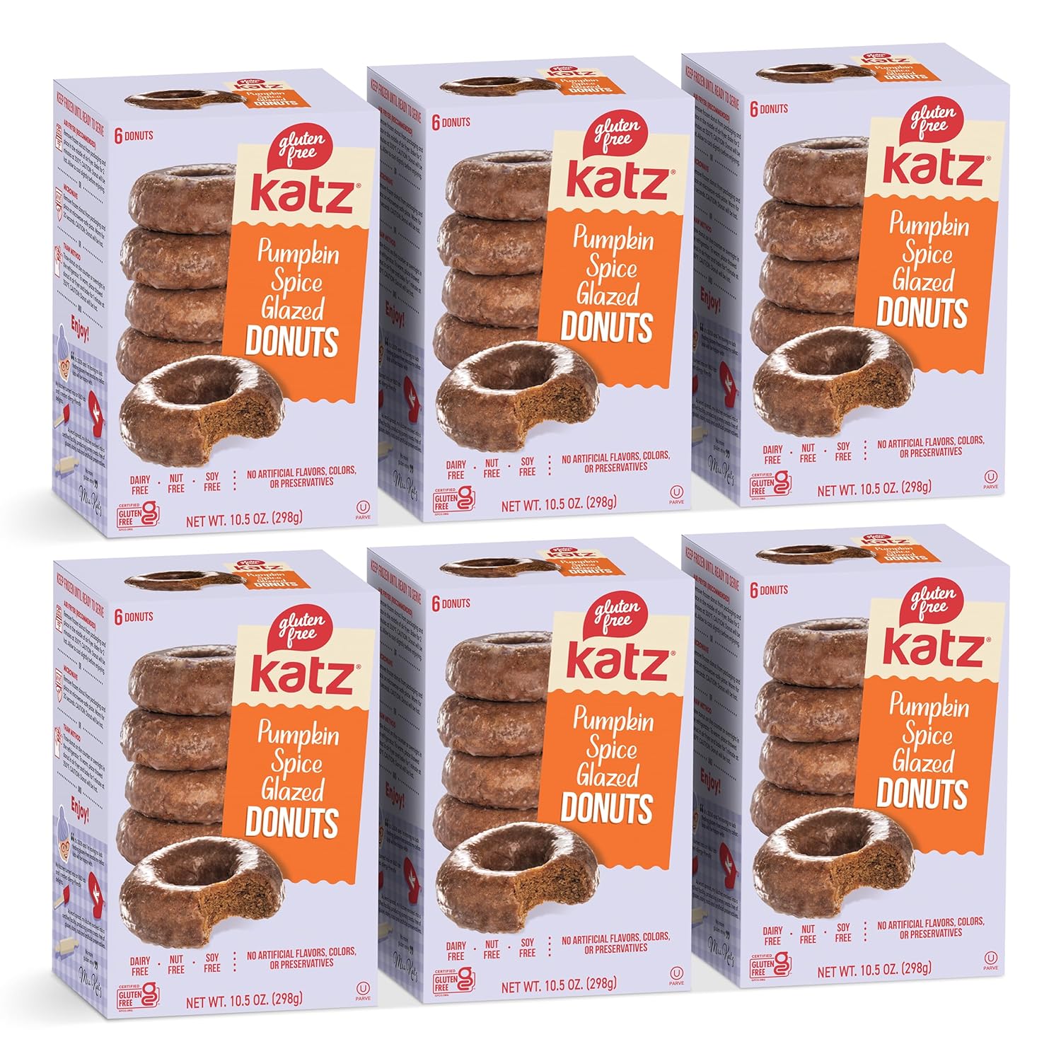 Katz Gluten Free Pumpkin Spice Glazed Donuts for Fall Treats