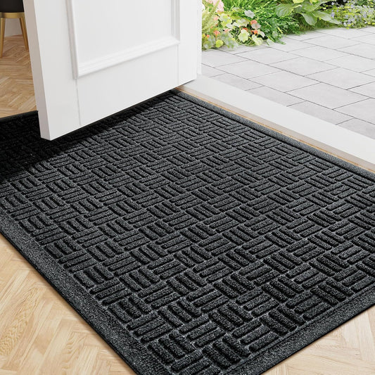 Mibao Front Door Mat Indoor Outdoor Waterproof Non-Slip Doormat