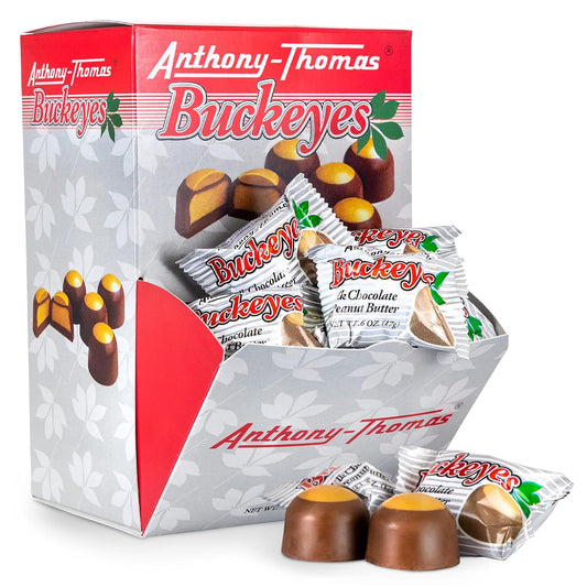 Peanut Butter & Milk Chocolate Buckeyes - Delicious Snacks