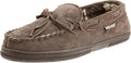 MUK LUKS Men's Paul Printed Berber Suede Moccasin Slipper - Cozy