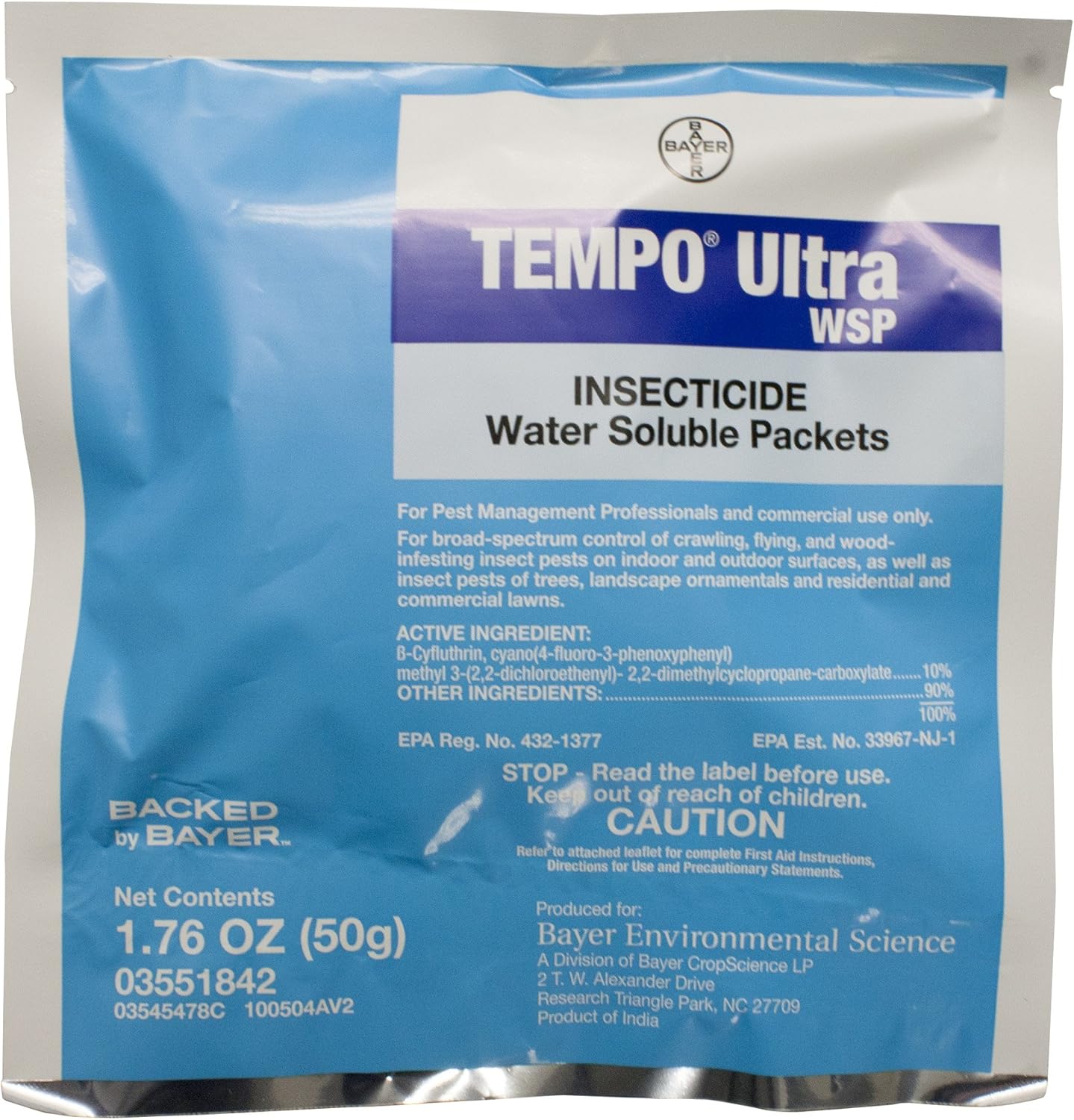 Bayer TRTD11597 Tempo Ultra WSP Water Soluble Insecticide Review