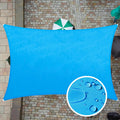 ColourTree Custom Size 14ft x 17ft Blue Waterproof Sun Shade Sail