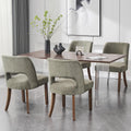VKNOW Wooden Dining Chairs Set of 4 for Modern Dining Rooms